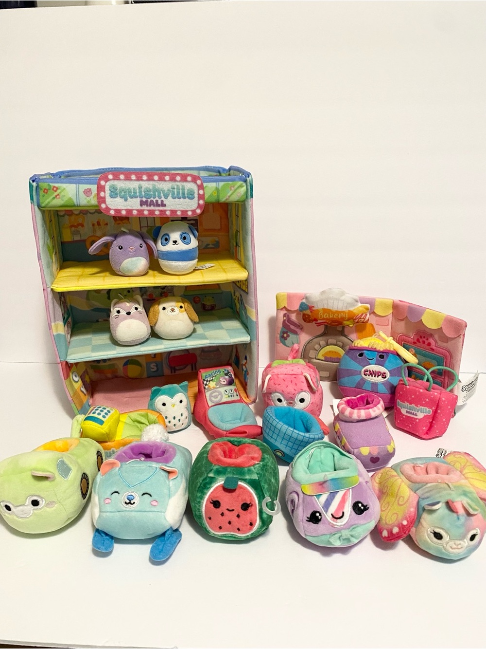 Large Squishville Lot Bundle Squishmallows Mall Bakery Car Accessories Plush Toy
